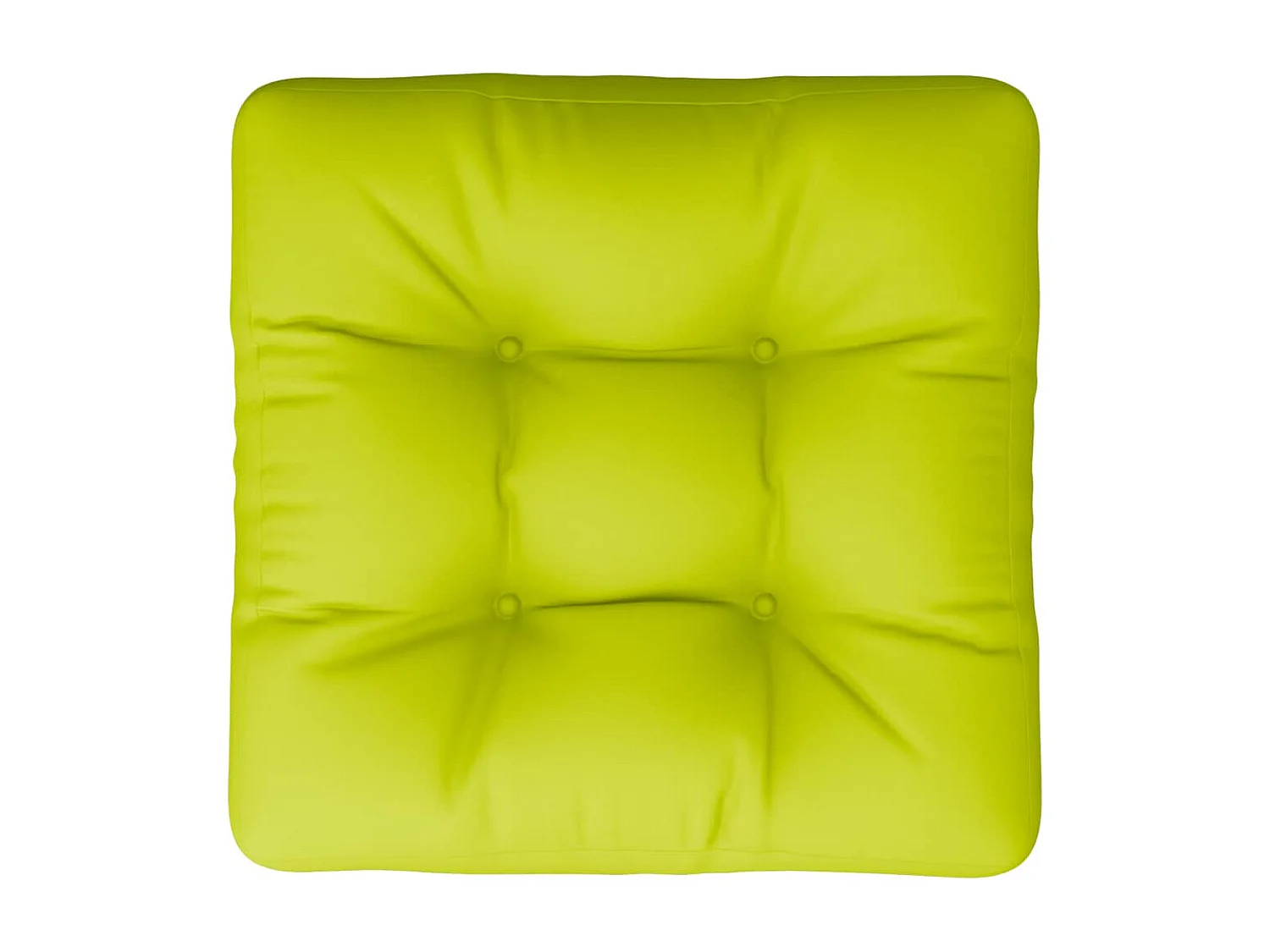 Coussin de palette vert vif tissu