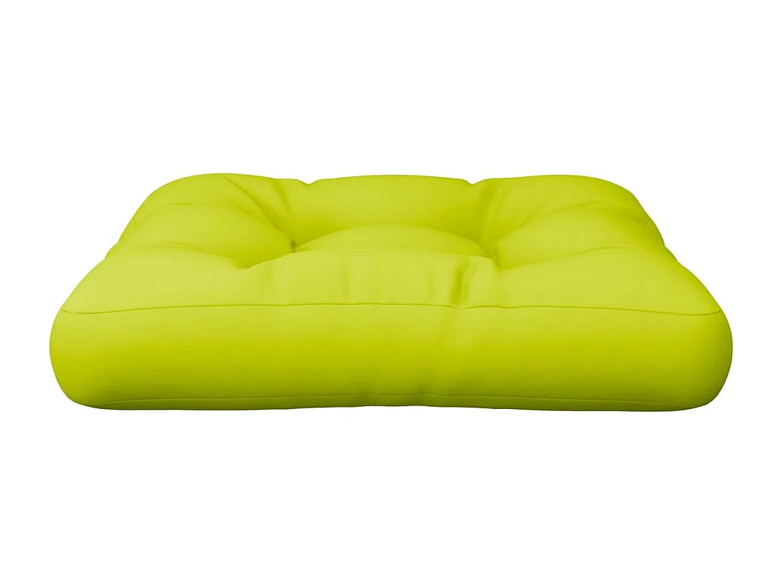 Coussin de palette vert vif tissu
