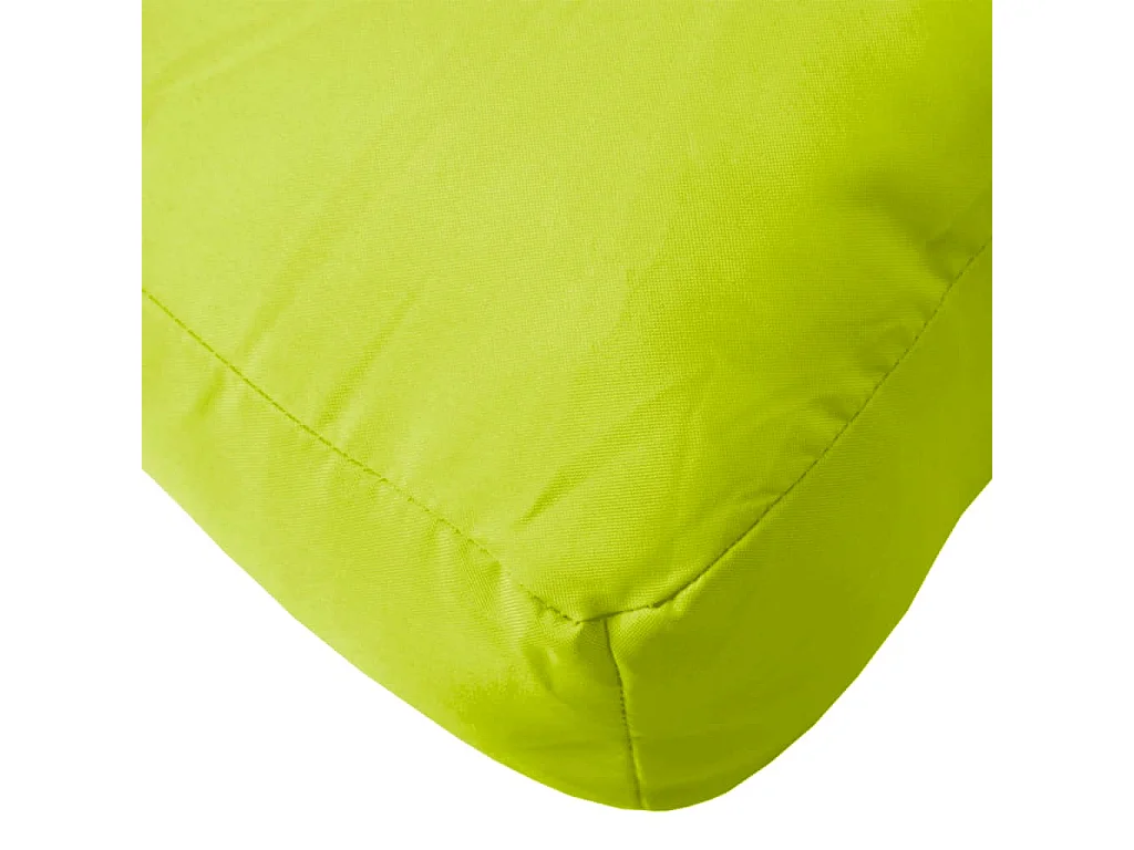 Coussin de palette vert vif tissu