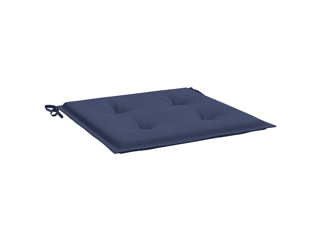 Cojines para muebles palets 4 unidades tela azul marino 40x40x3 cm