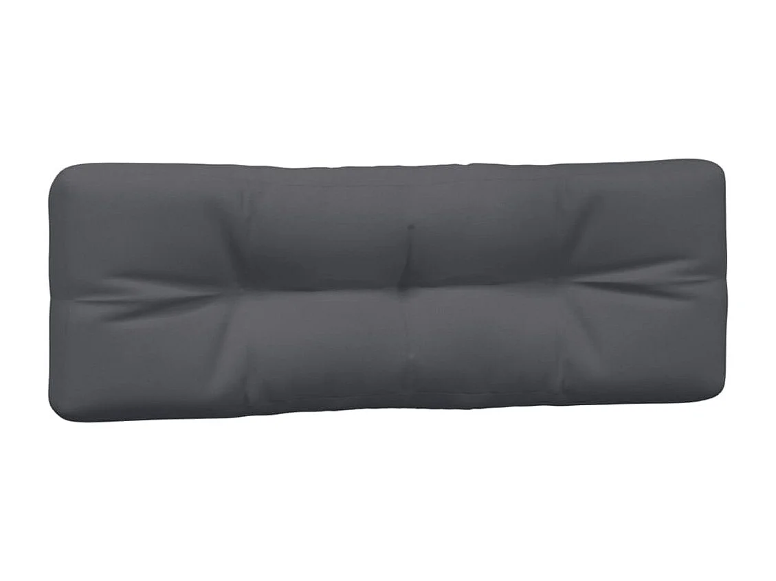Coussins de palette 3 pièces anthracite tissu