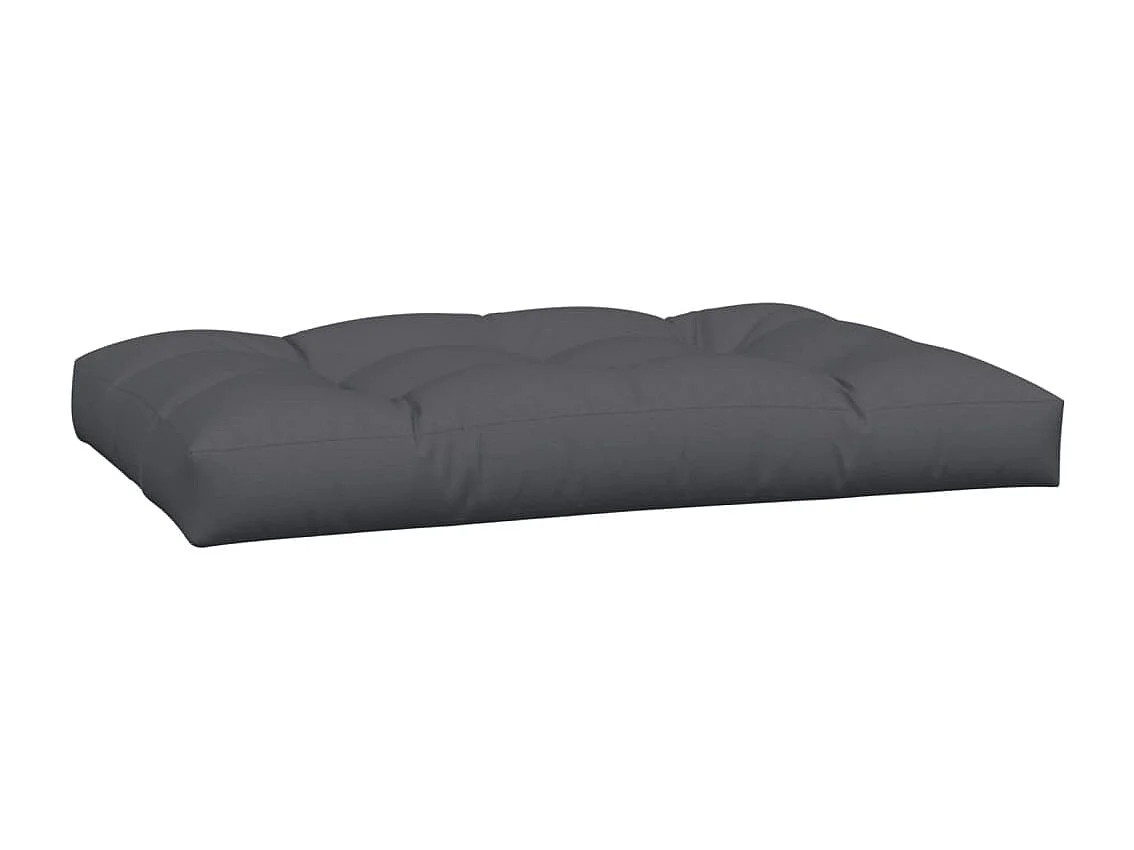 Coussins de palette 3 pièces anthracite tissu