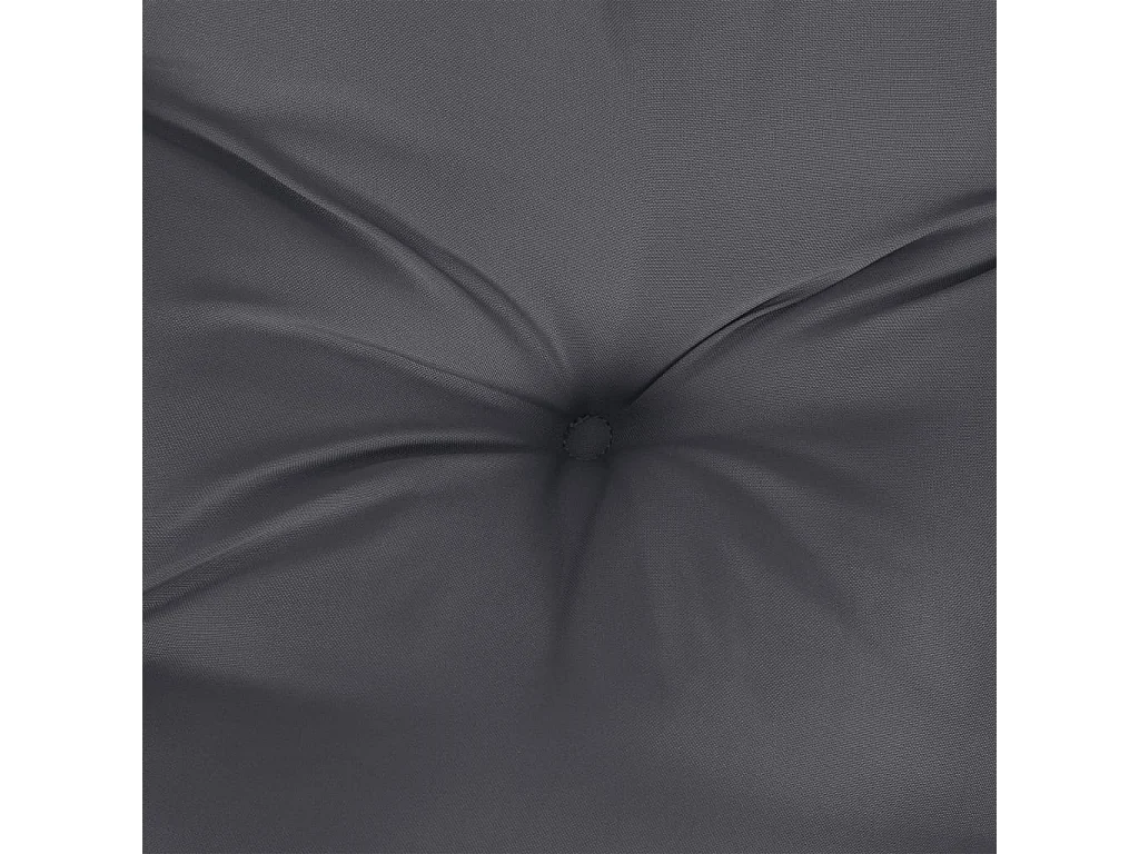 Coussins de palette 3 pièces anthracite tissu