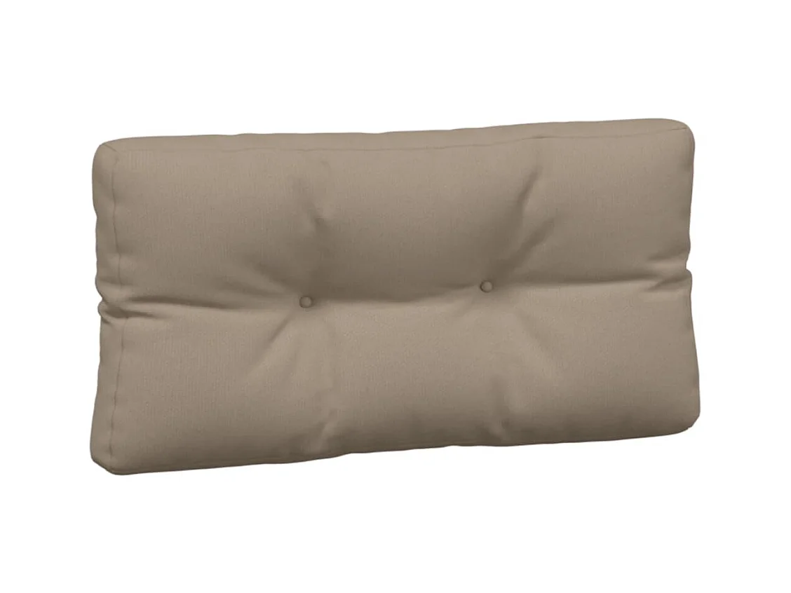 Cojines para palés 7 piezas tela gris taupe