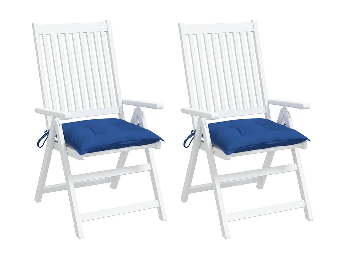 Palletkussens 2 st 50x50x7 cm oxford stof blauw