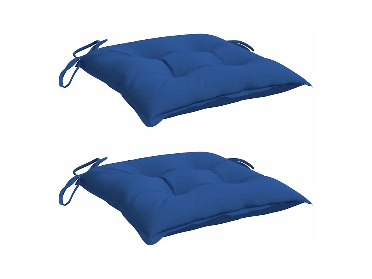 Coussins de palette lot de 2 bleu 50x50x7 cm tissu oxford