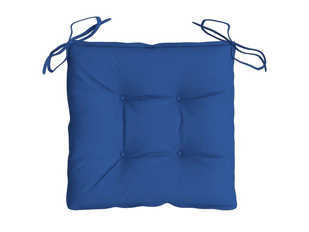 Cojines de palets de jardín 2 unidades tela Oxford azul 50x50x7 cm
