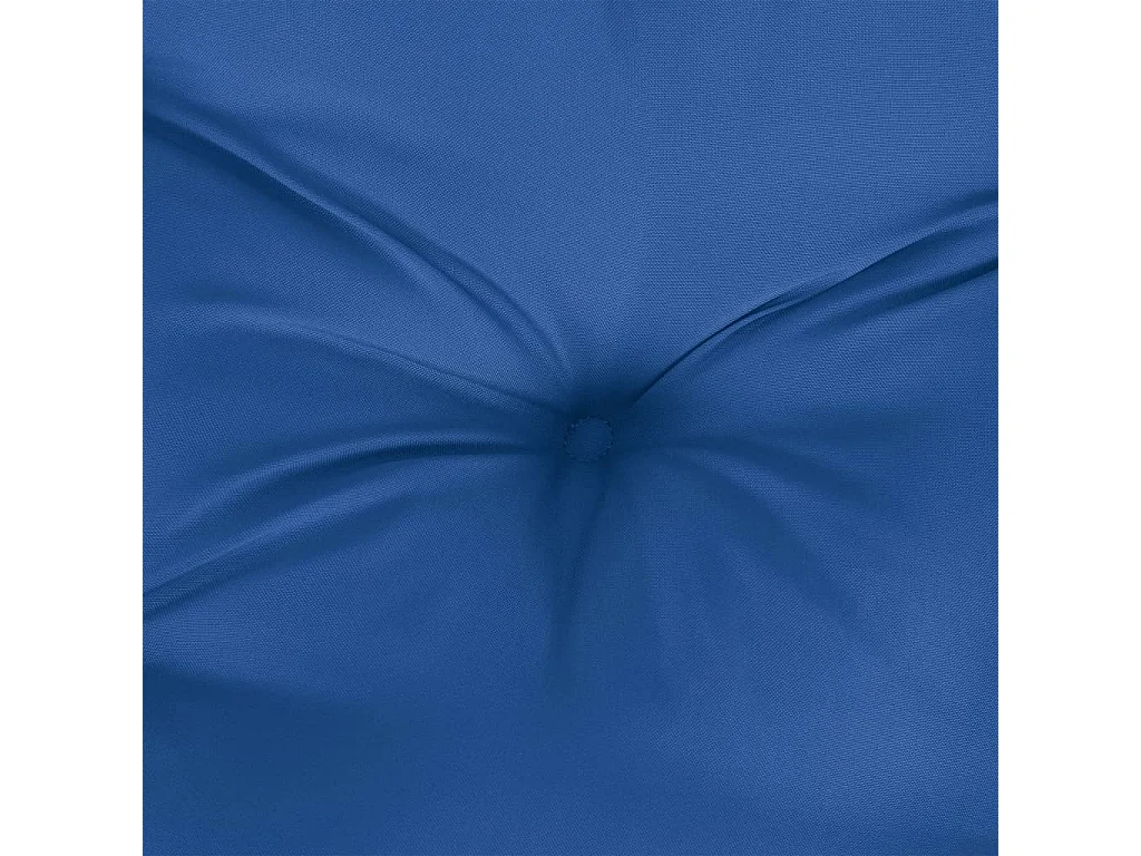 Cojines de palets de jardín 2 unidades tela Oxford azul 50x50x7 cm