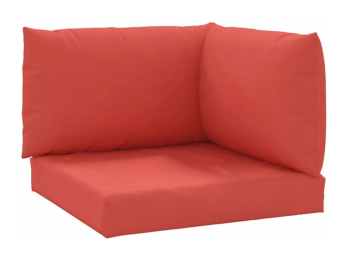 Coussins de palette 3 pièces rouge tissu oxford