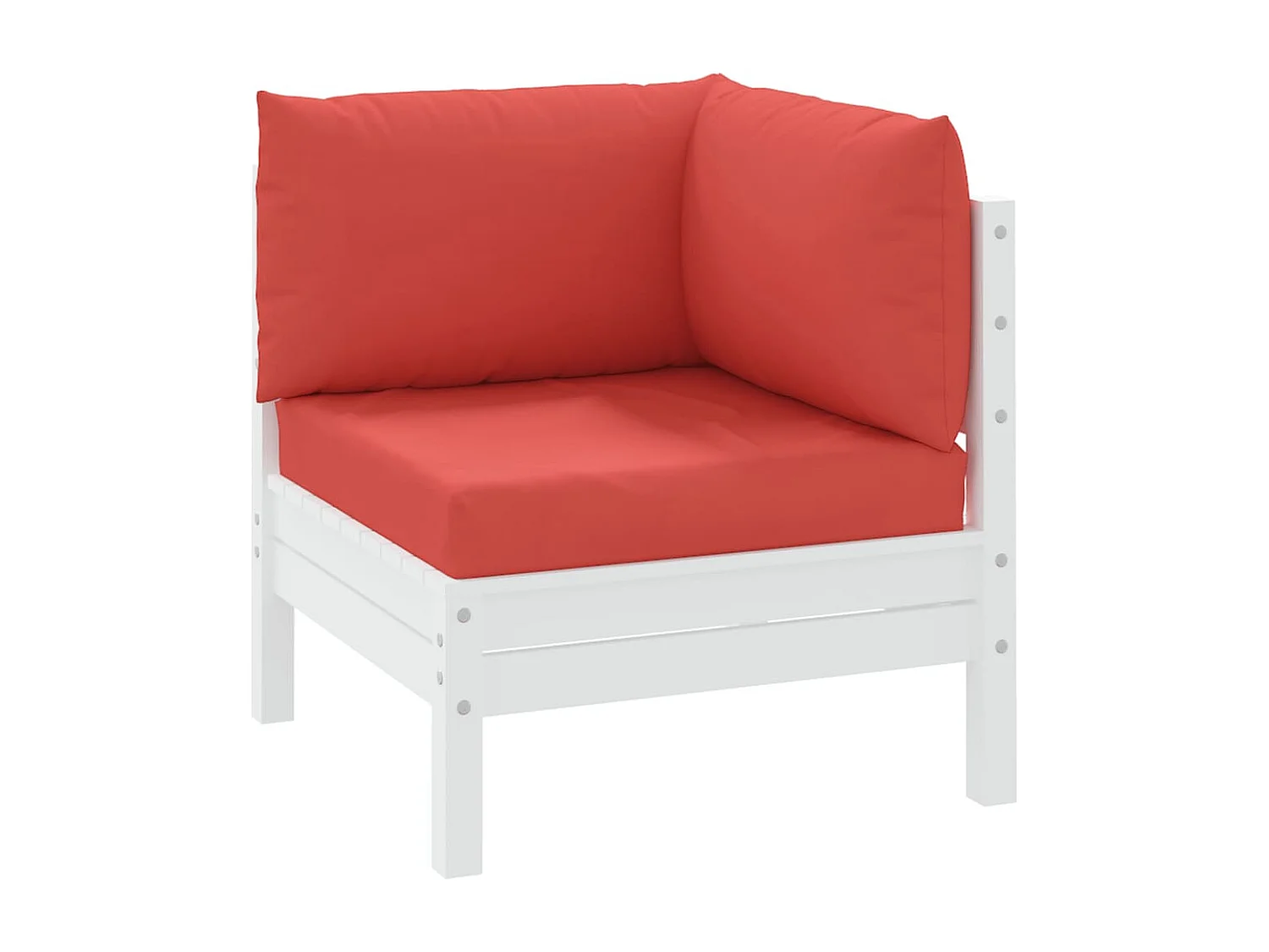 Cojines para palets 3 unidades tela Oxford rojo