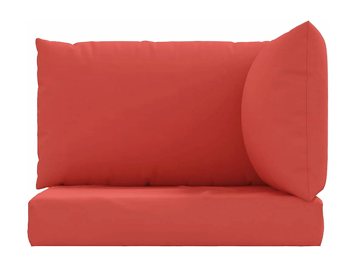 Coussins de palette 3 pièces rouge tissu oxford