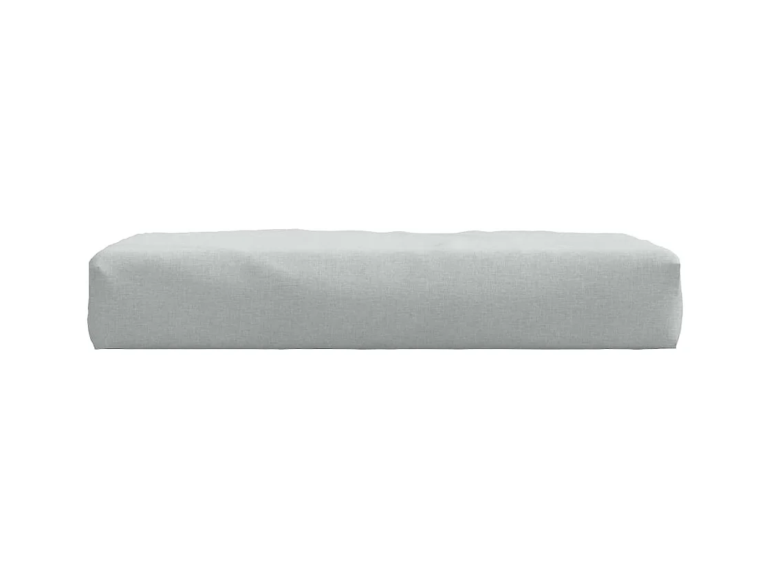 Cojín para sofá de palets tela gris claro melange 60x60x10 cm