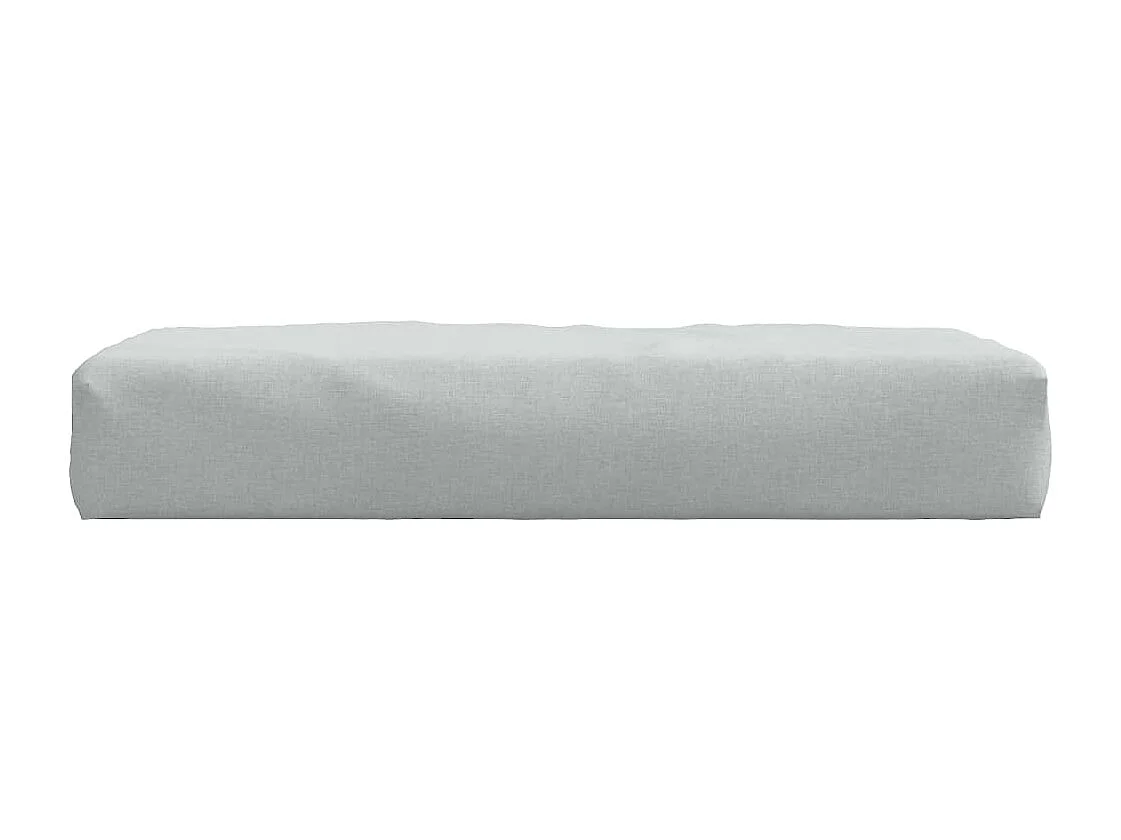 Coussin de palette gris clair mélangé 60x60x10 cm tissu