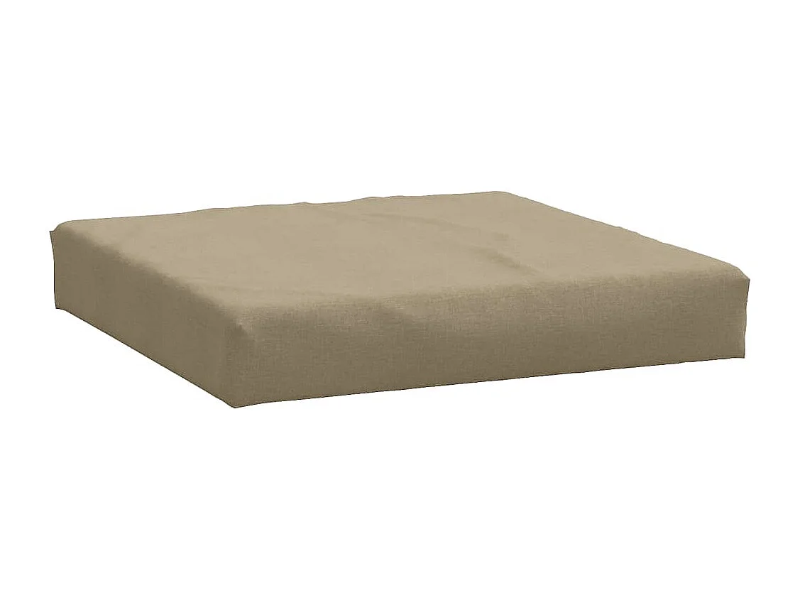 Coussins de palette lot de 2 taupe mélangé tissu