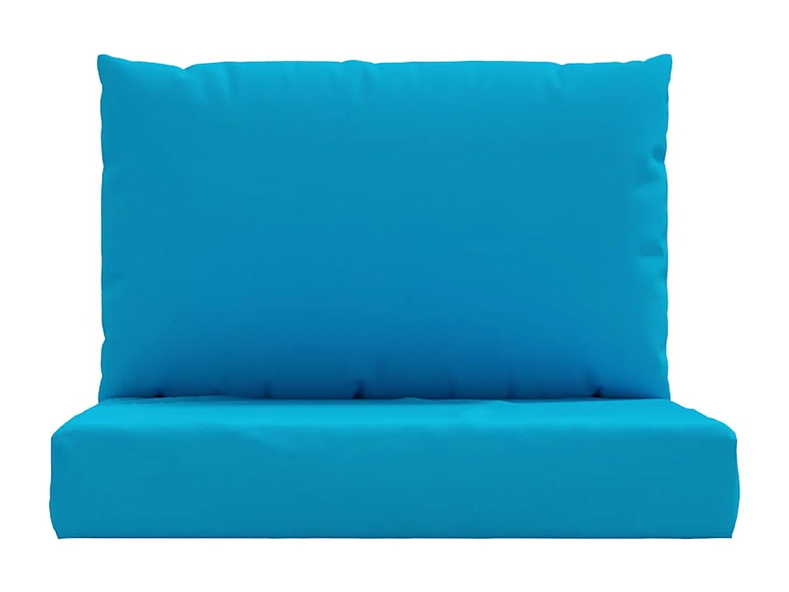 Coussins de palette lot de 2 bleu clair tissu oxford