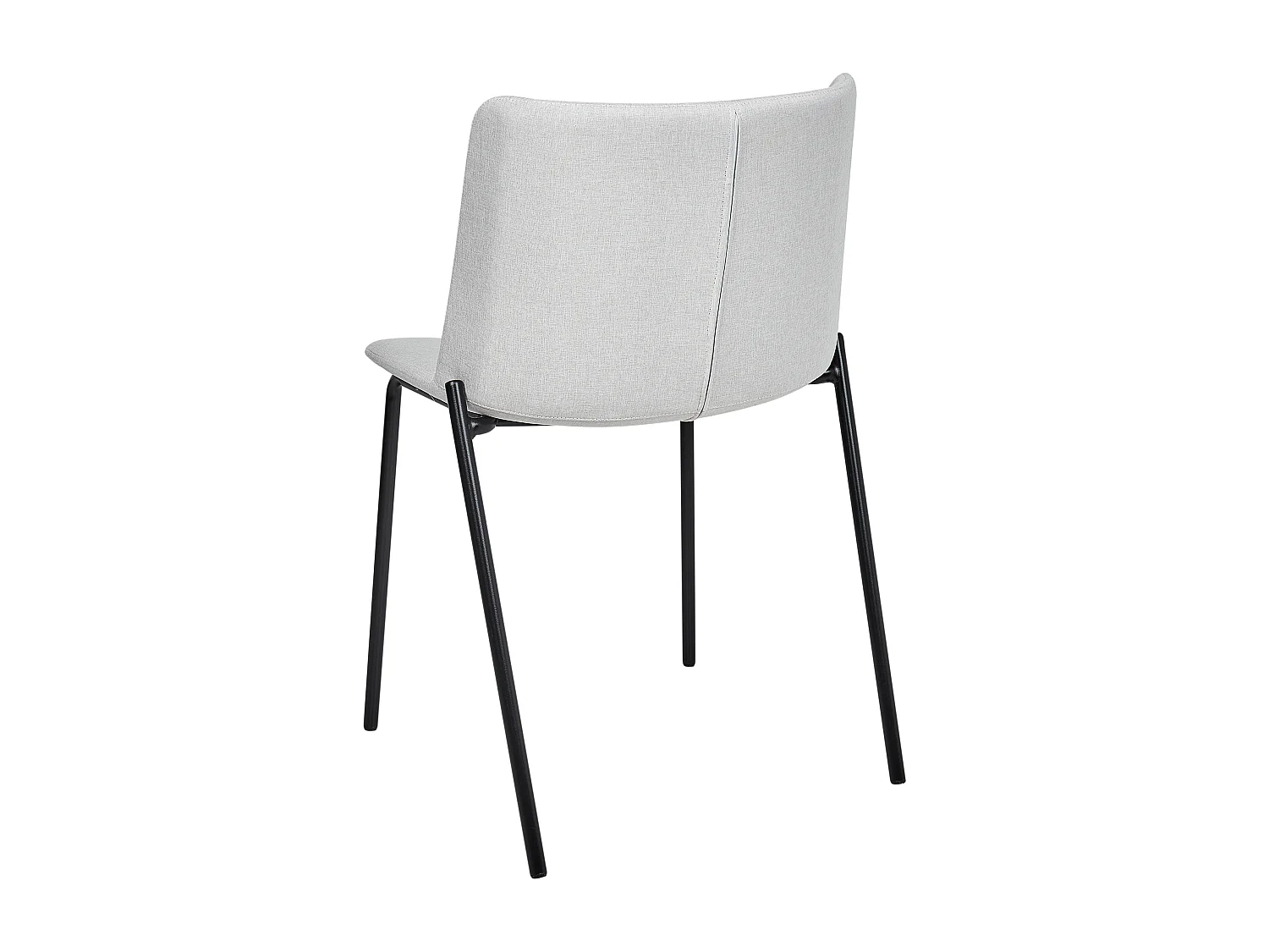 Lot de 2 chaises de salle à manger ESBON Gris clair