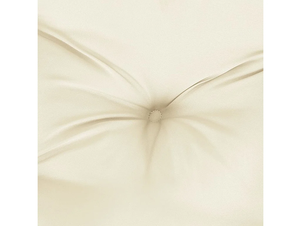 Coussin de banc de jardin blanc crème 110x50x7 cm tissu oxford