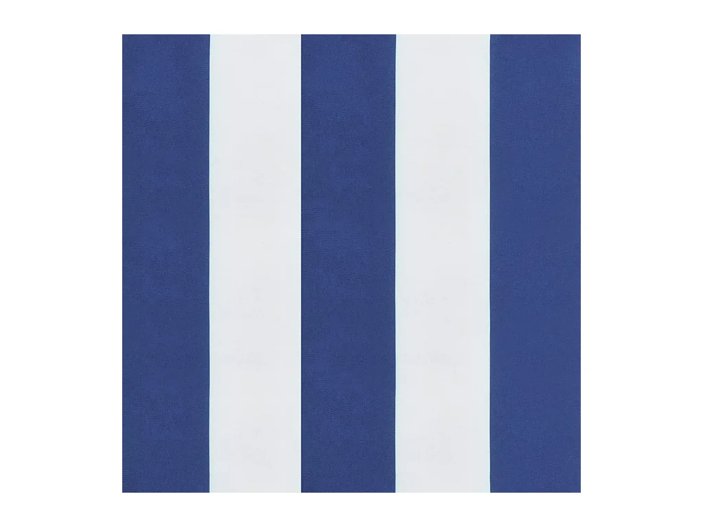 Coussin de banc de jardin rayures bleues et blanches 200x50x3cm