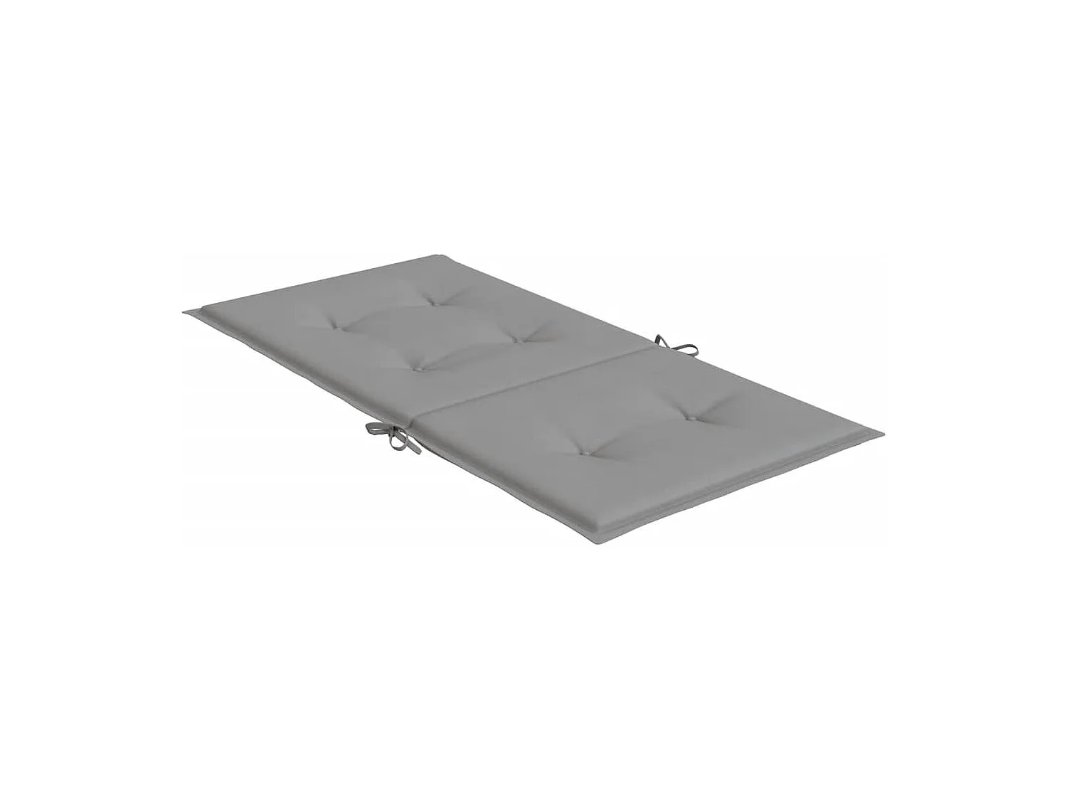 Coussins de chaise de jardin à dossier bas lot de 4 gris