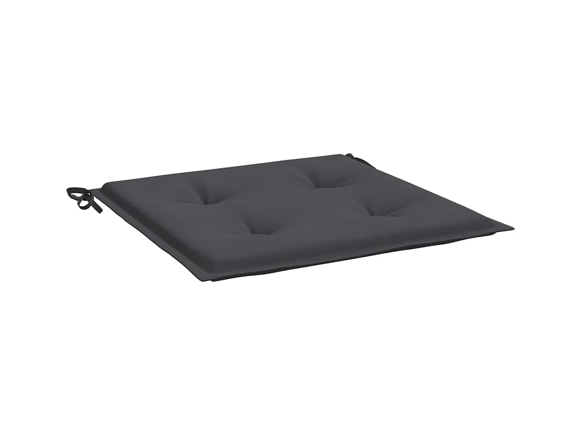 Coussins de chaise de jardin 4 pièces anthracite 50x50x3 cm