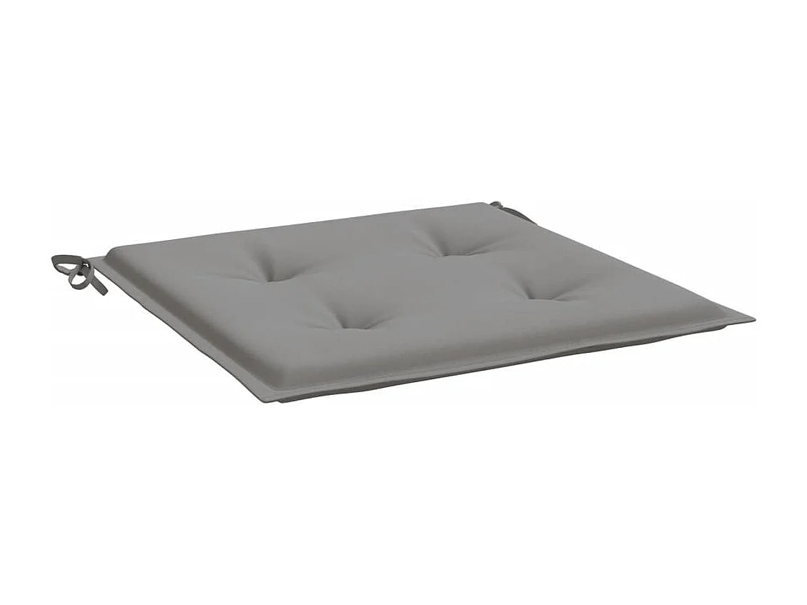 Coussins de chaise de jardin 6 pièces gris 40x40x3 cm tissu oxford