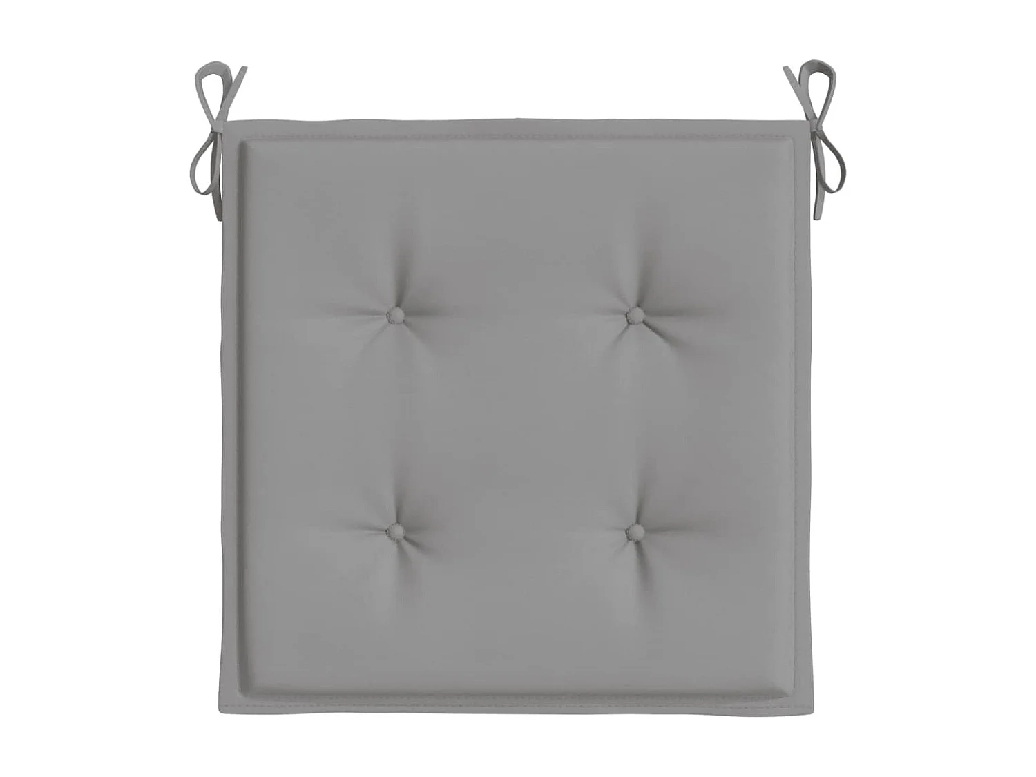 Coussins de chaise de jardin 6 pièces gris 40x40x3 cm tissu oxford
