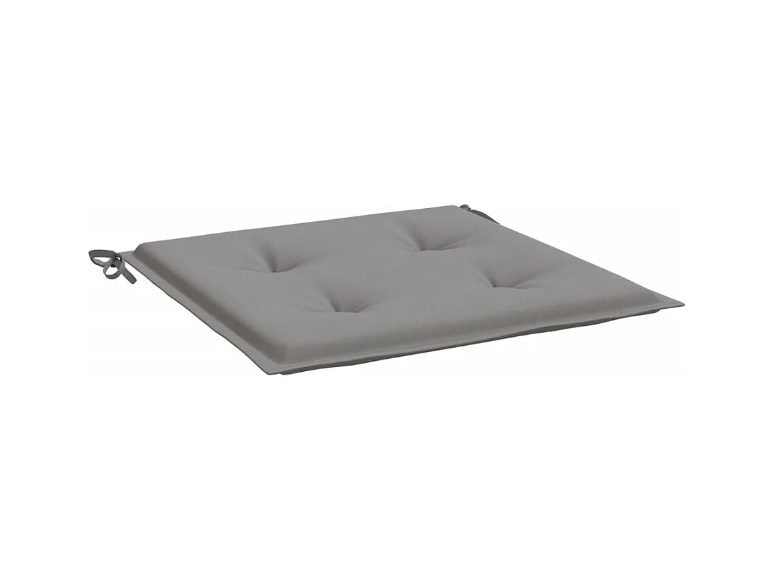 Coussins de chaise de jardin 6 pièces gris 40x40x3 cm tissu oxford
