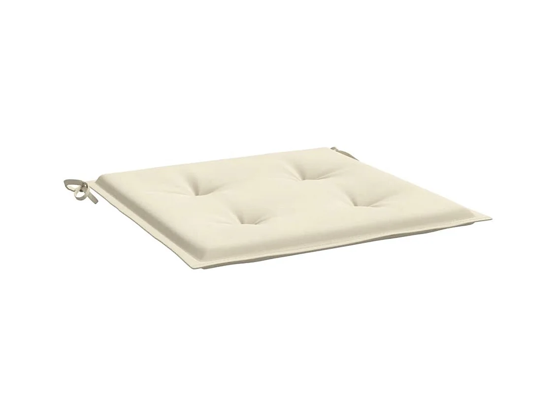 Almofadões para cadeiras de jardim 2 peças tecido oxford creme