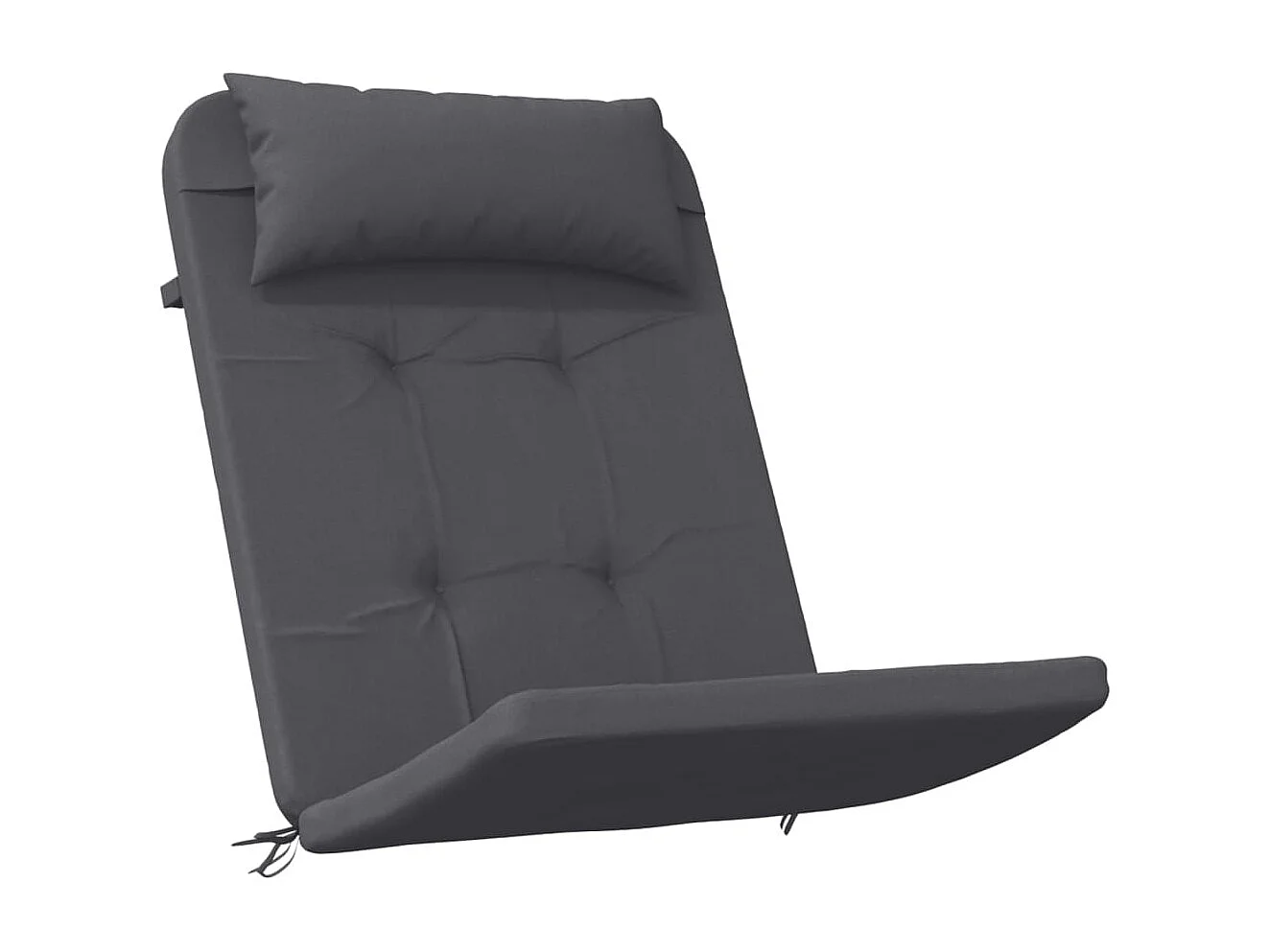 Coussins de chaise adirondack lot de 2 anthracite tissu oxford