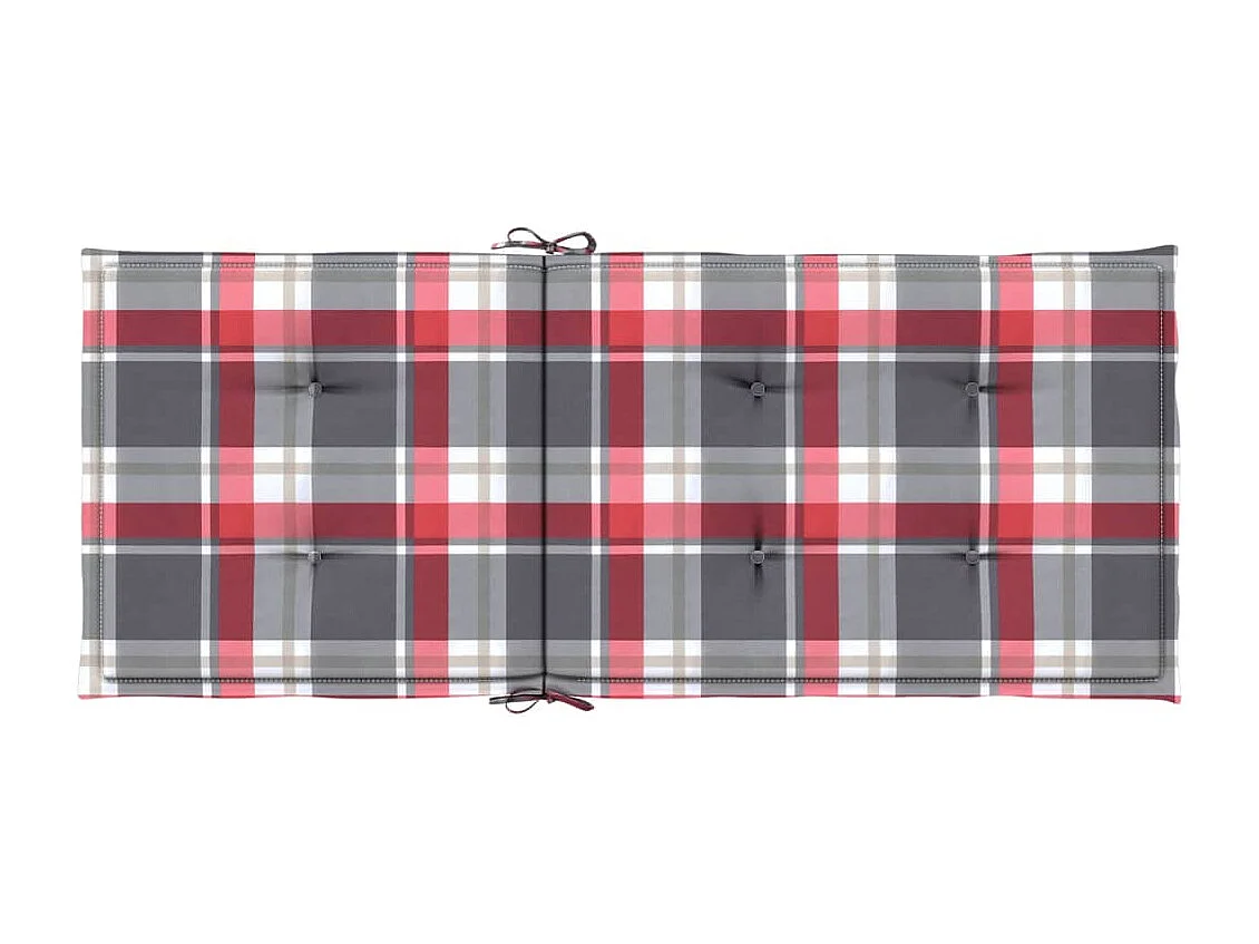 Coussins de chaise de jardin à dossier haut lot de 2 120x50x3cm