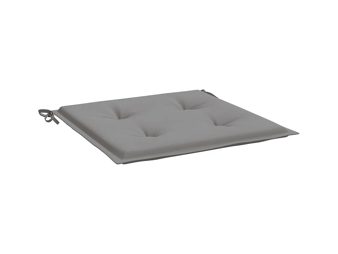 Coussins de chaise de jardin 4 pièces gris 40x40x3 cm tissu oxford