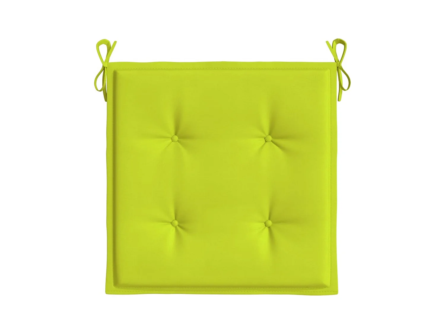 Coussins de chaise de jardin 6 pièces vert vif 50x50x3 cm