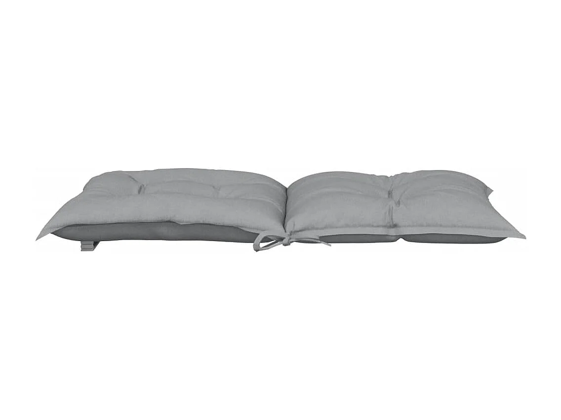 Coussins de chaise de jardin à dossier bas lot de 6 gris