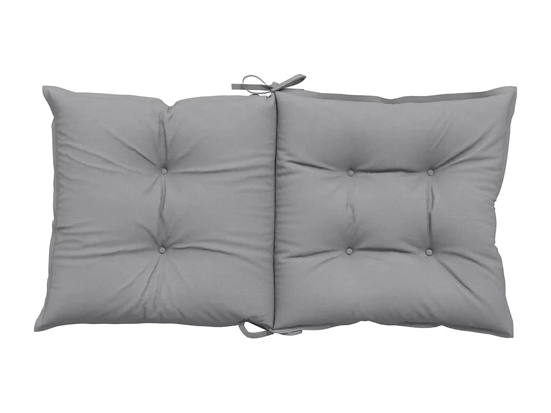 Coussins de chaise de jardin à dossier bas lot de 6 gris