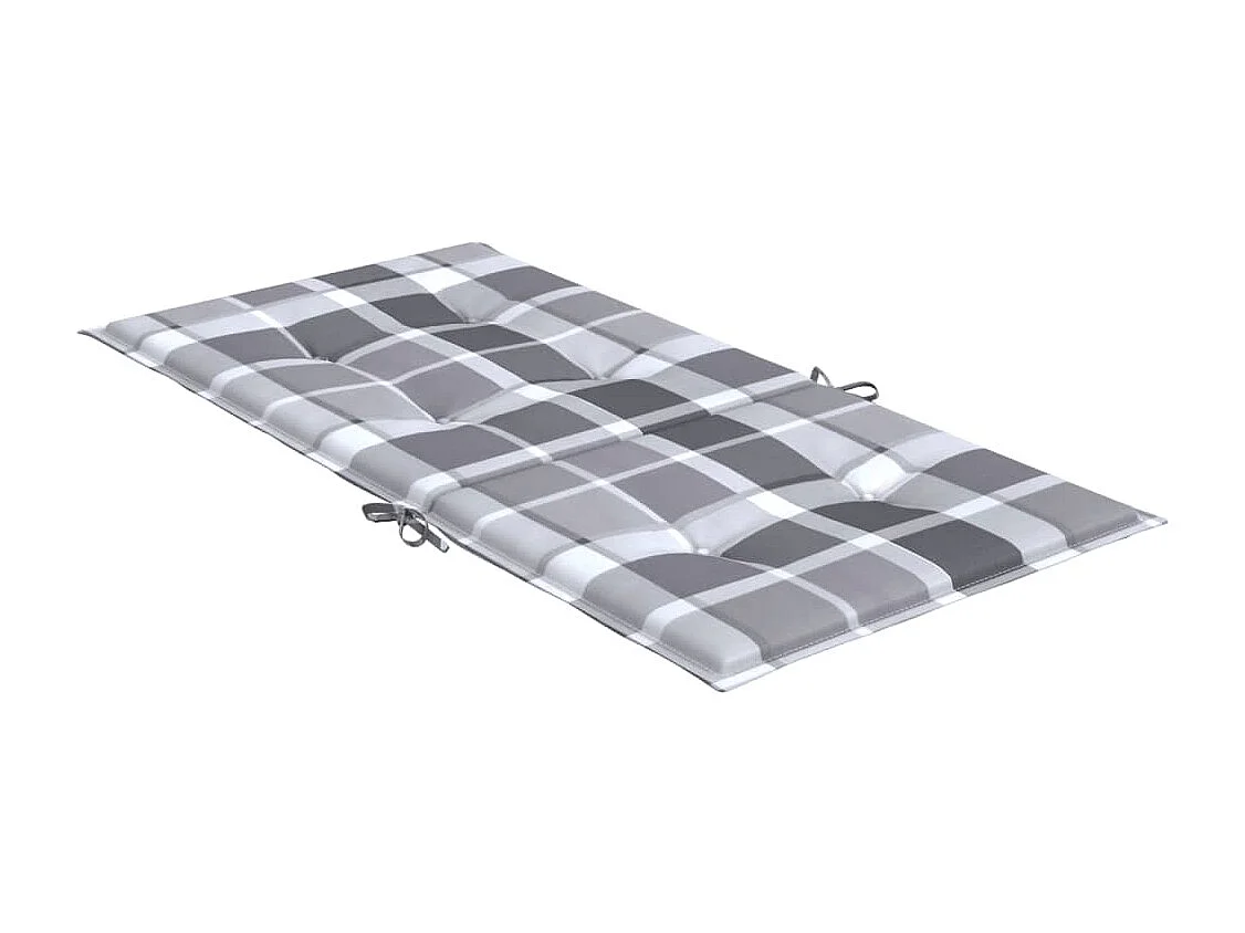 Coussins de chaise de jardin à dossier bas lot de 2