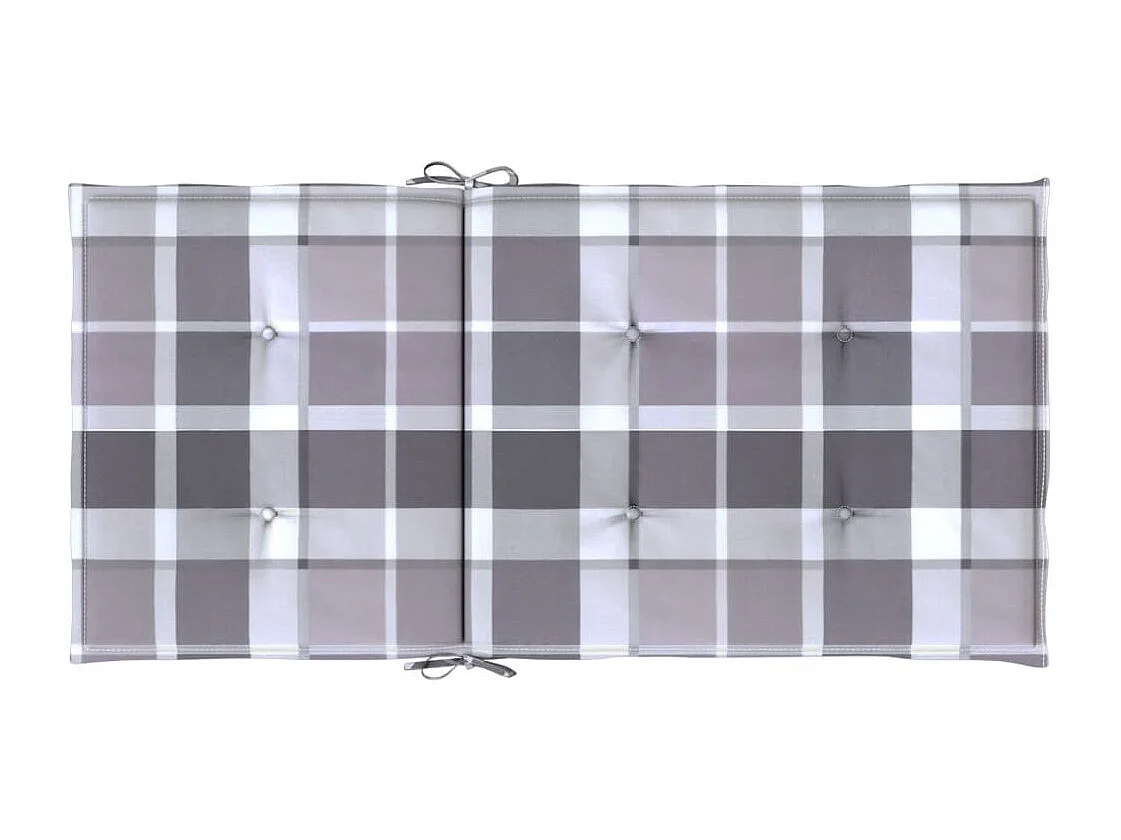 Coussins de chaise de jardin à dossier bas lot de 2