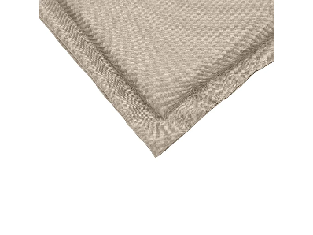 Coussins de siège de jardin lot de 2 taupe 45x45x2 cm carré