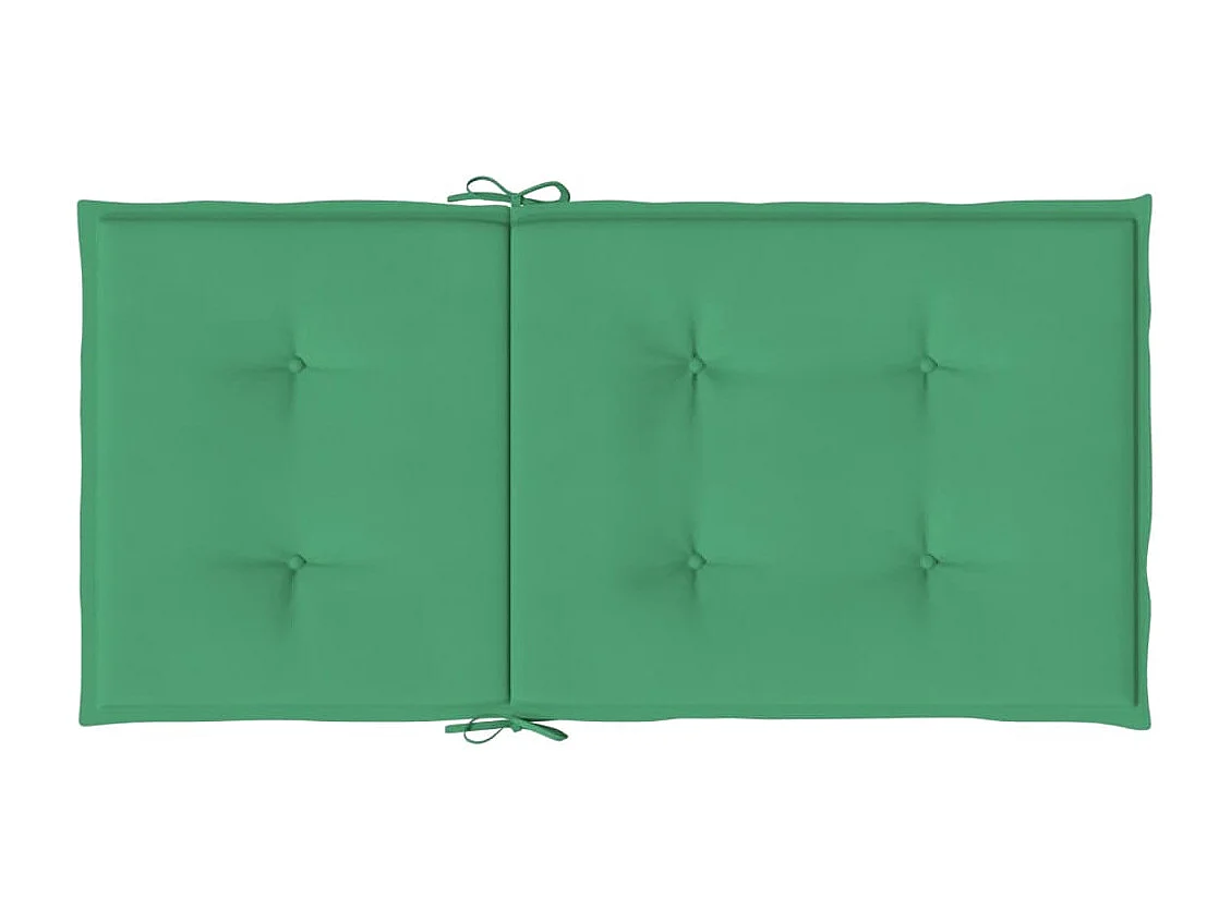 Almofadões lombares para cadeiras de jardim 2peças oxford verde