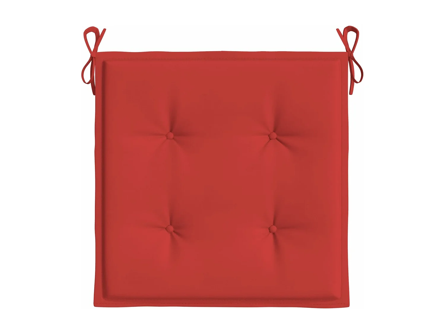 Coussins de chaise de jardin 4 pièces rouge 40x40x3cm tissu oxford