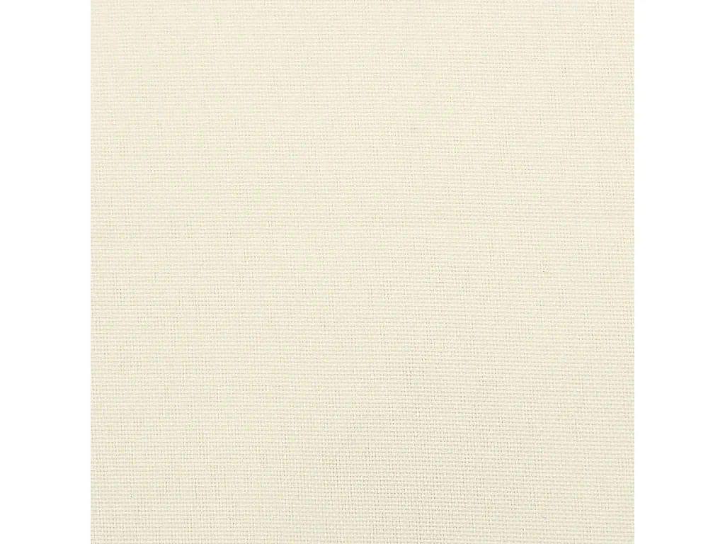 Coussins de chaise de jardin dossier haut lot de 6 crème tissu
