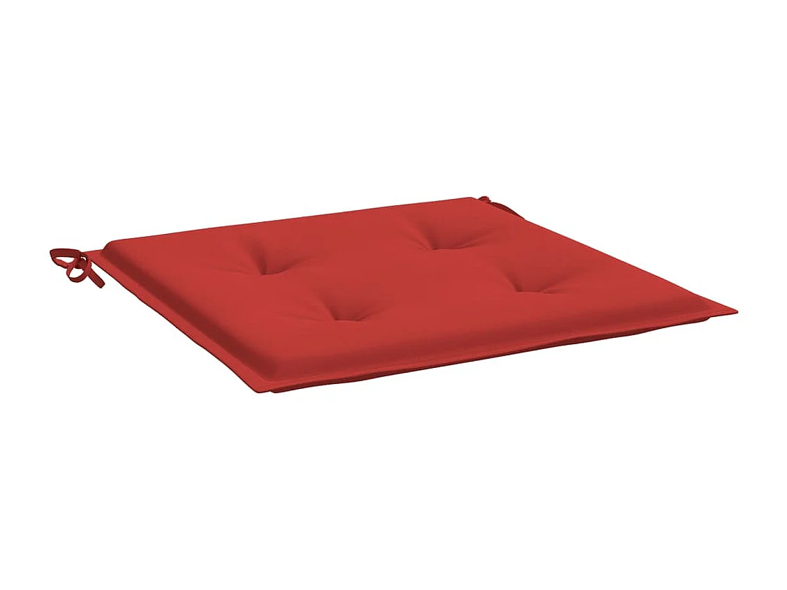 Coussins de chaise de jardin 6 pièces rouge 40x40x3cm tissu oxford