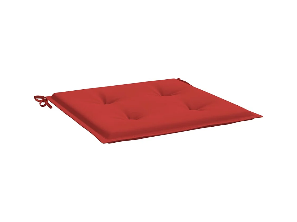 Coussins de chaise de jardin 6 pièces rouge 40x40x3cm tissu oxford