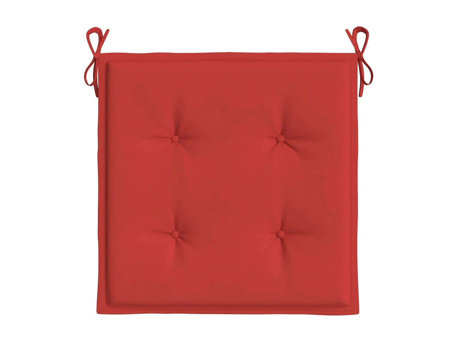 Cojines de silla de jardín 6 unidades tela Oxford rojo 40x40x3 cm
