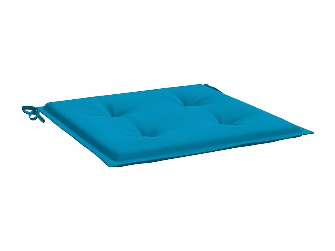 Coussins de chaise de jardin 2 pièces bleu 40x40x3 cm tissu oxford