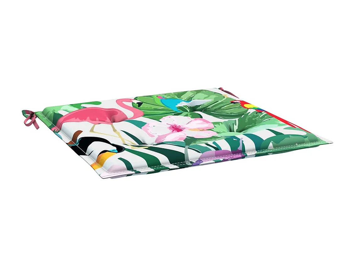 Coussins de chaise de jardin lot de 4 multicolore 50x50x3 cm