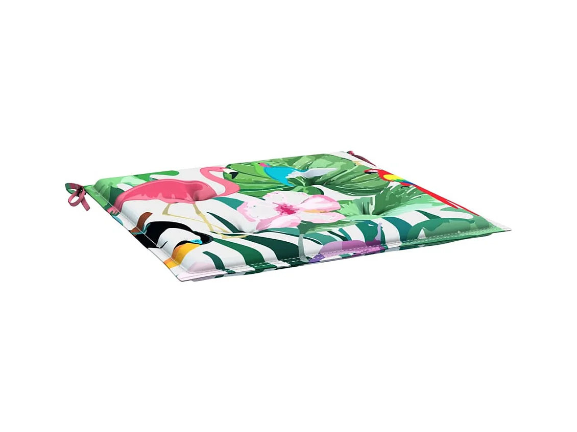 Coussins de chaise de jardin lot de 4 multicolore 50x50x3 cm