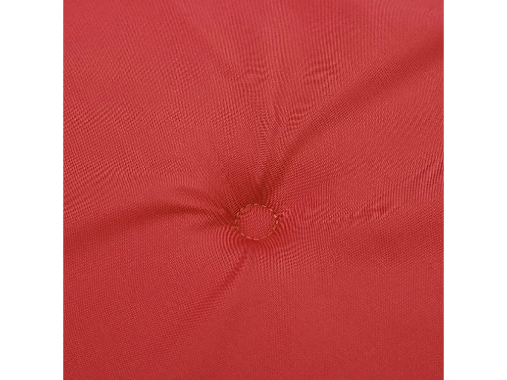 Coussins de chaise de jardin à dossier bas lot de 2 rouge