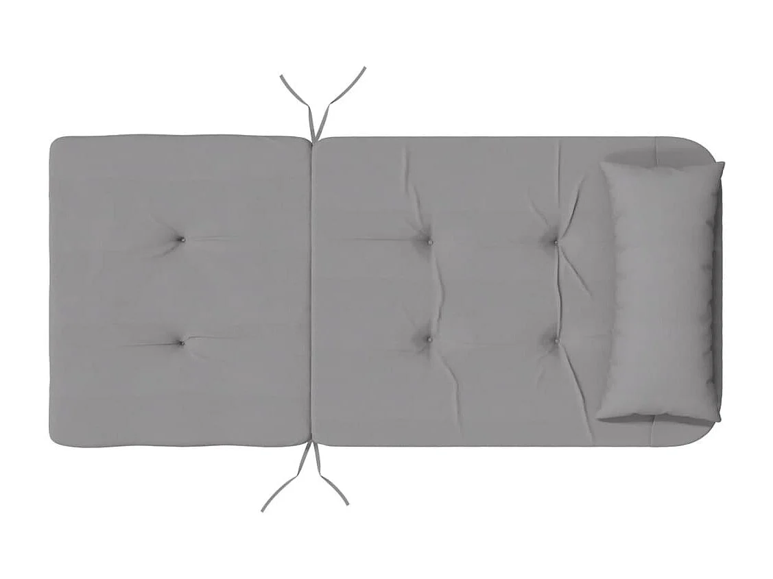 Coussins de chaise adirondack lot de 2 gris tissu oxford