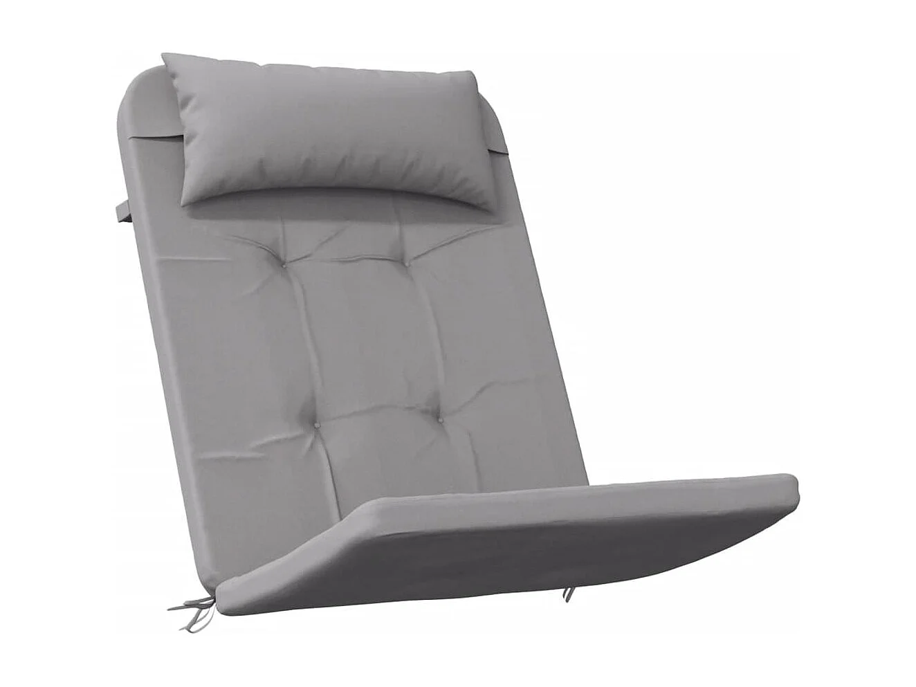 Coussins de chaise adirondack lot de 2 gris tissu oxford