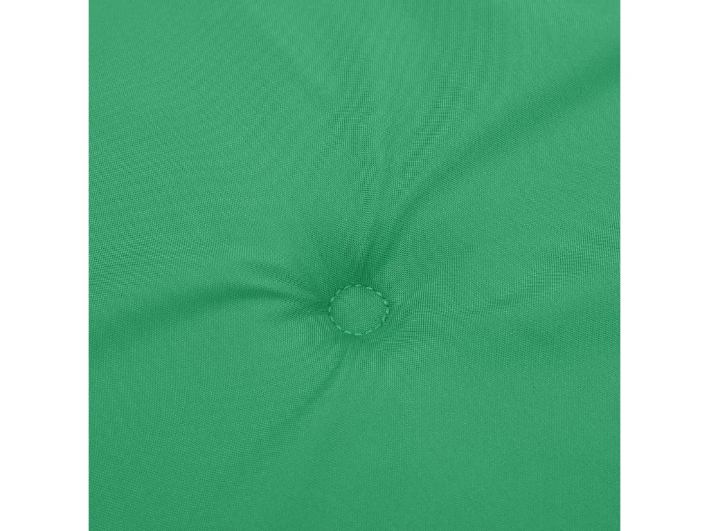 Coussins de chaise de jardin à dossier haut lot de 4 vert tissu